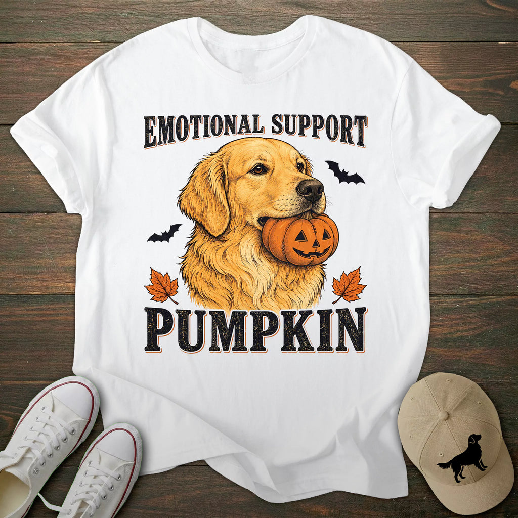 Pumpkin Golden Retriever T-shirt