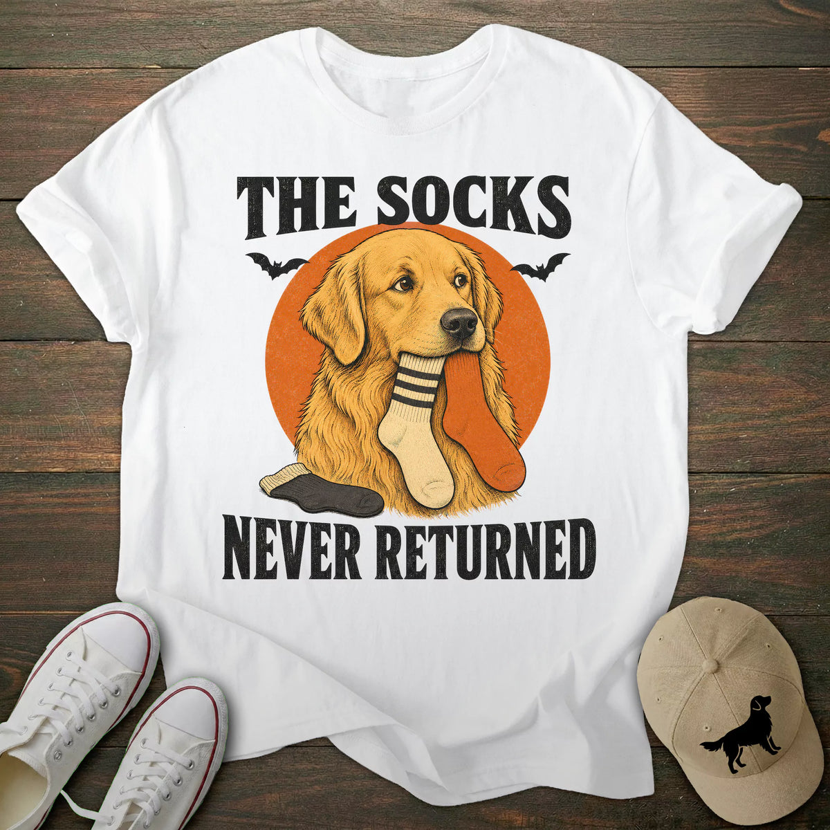 Halloween Socks Golden Retriever T-shirt