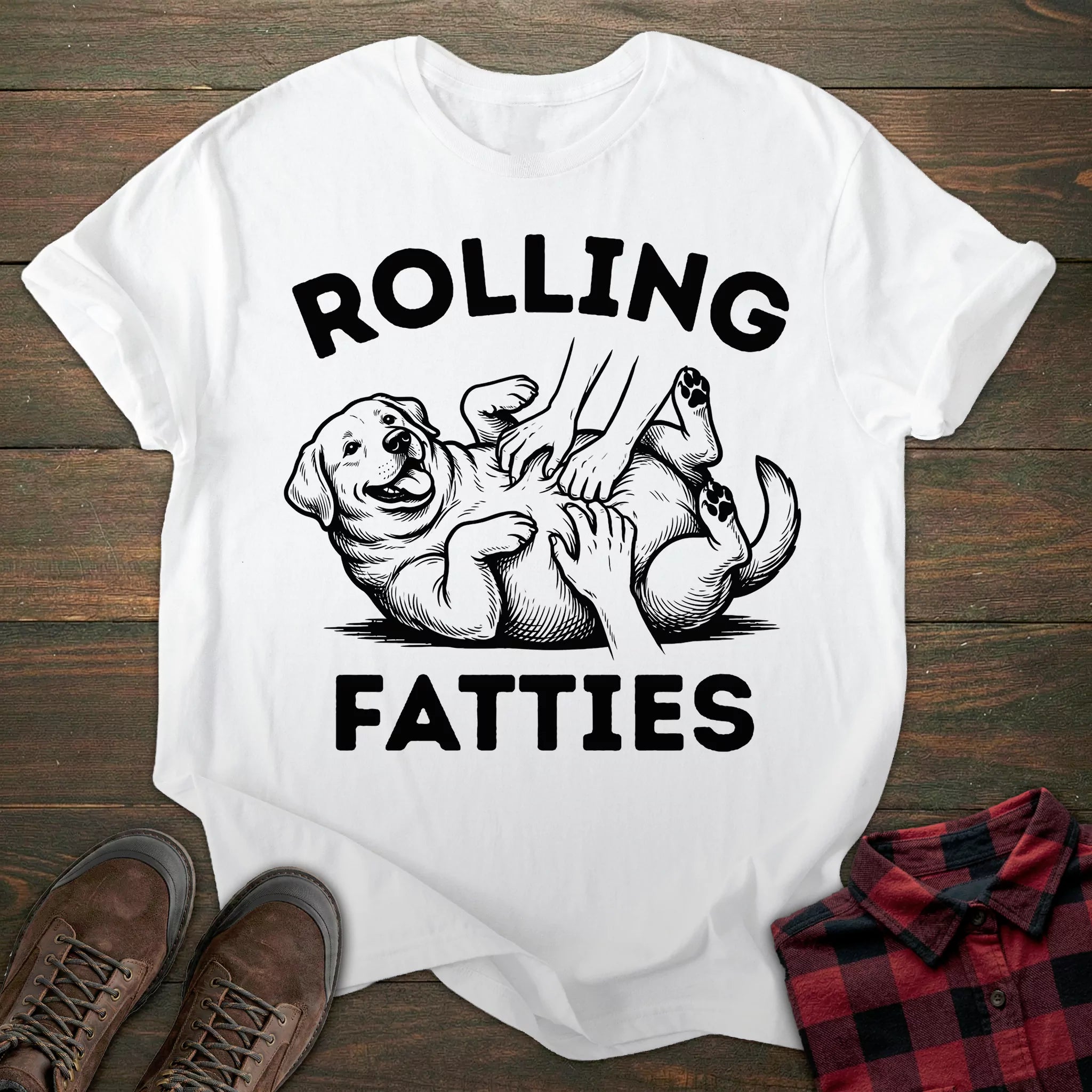 Rolling Fatties Labrador T-shirt