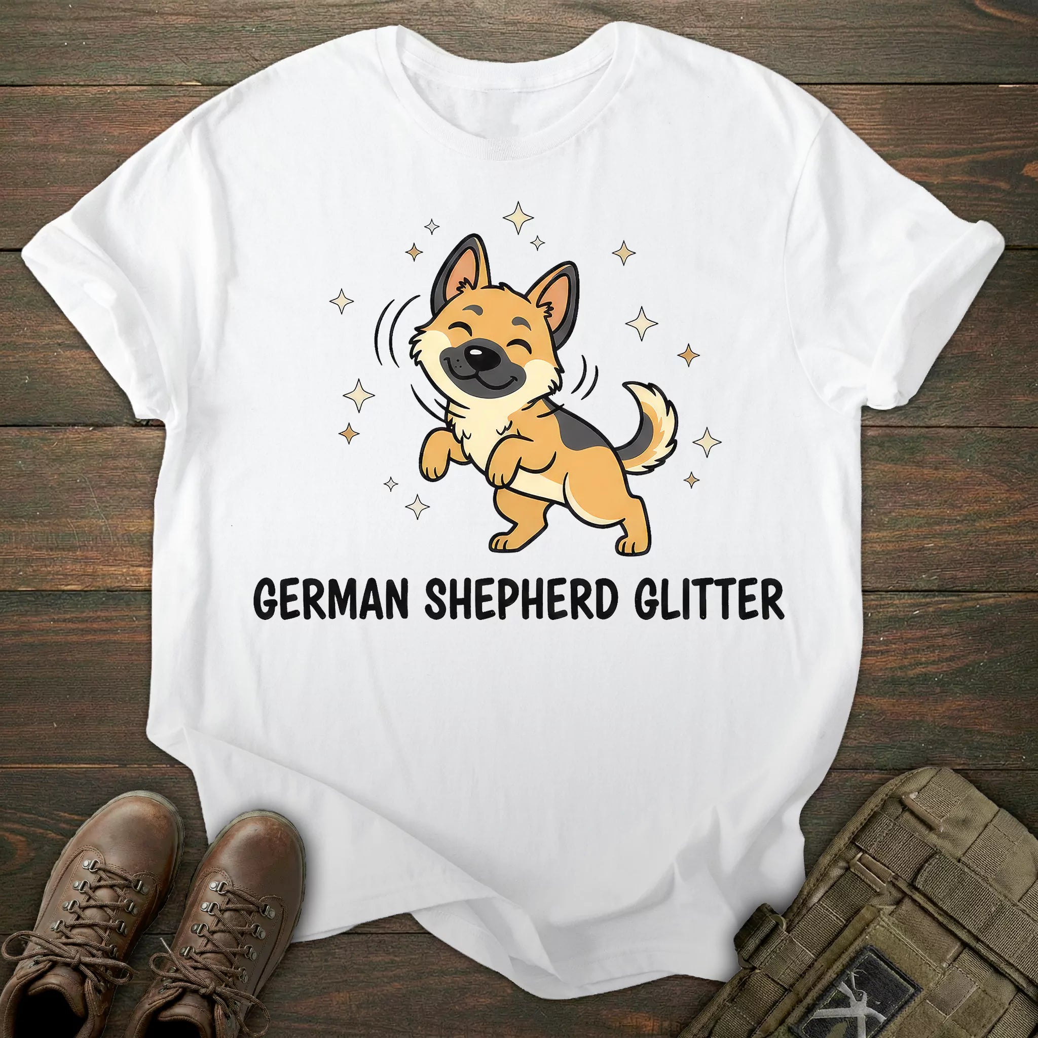 Glitter German Shepherd T-shirt
