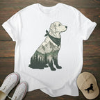Mountain Silhouette Golden Retriever T-shirt