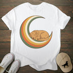 Vintage Moon Golden Retriever T-shirt
