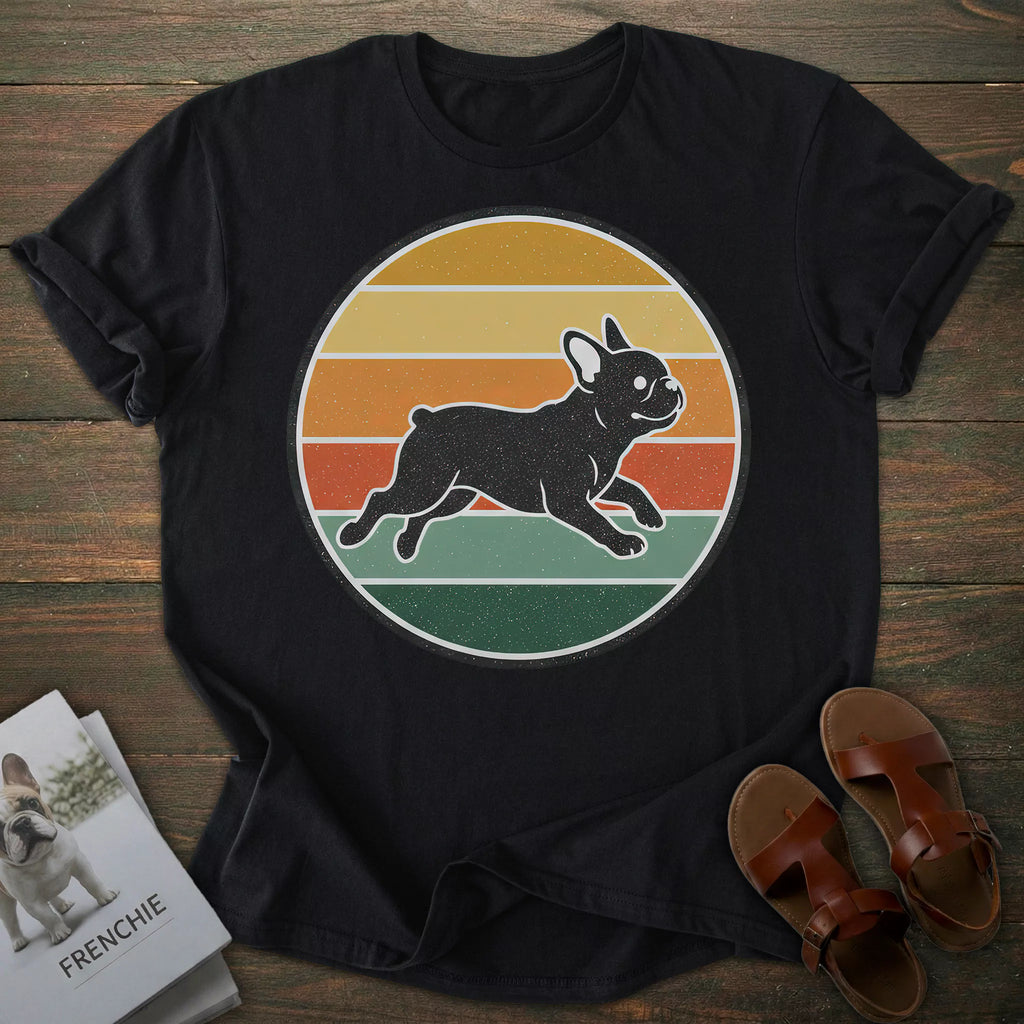 Retro French Bulldog T-shirt