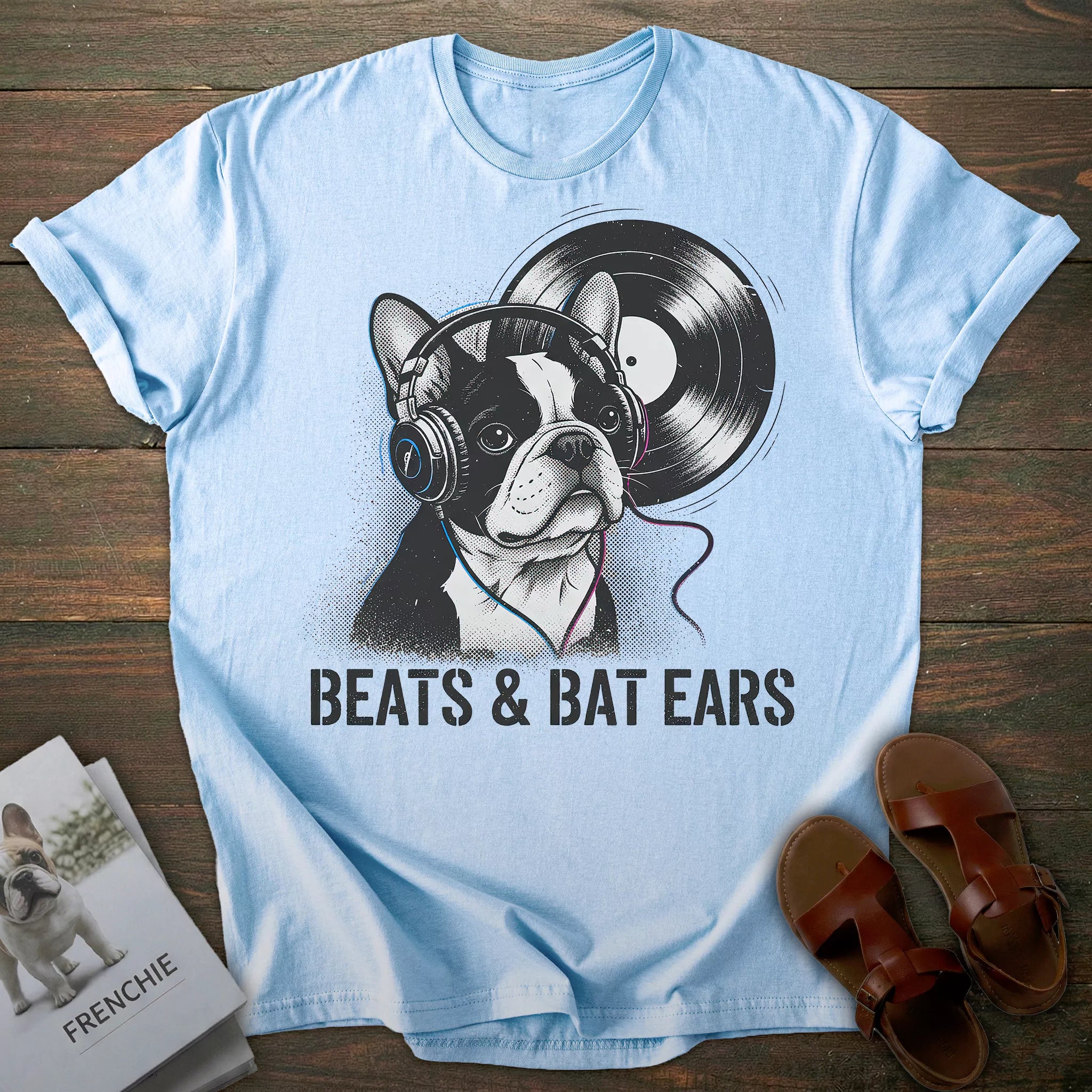 DJ French Bulldog T-shirt