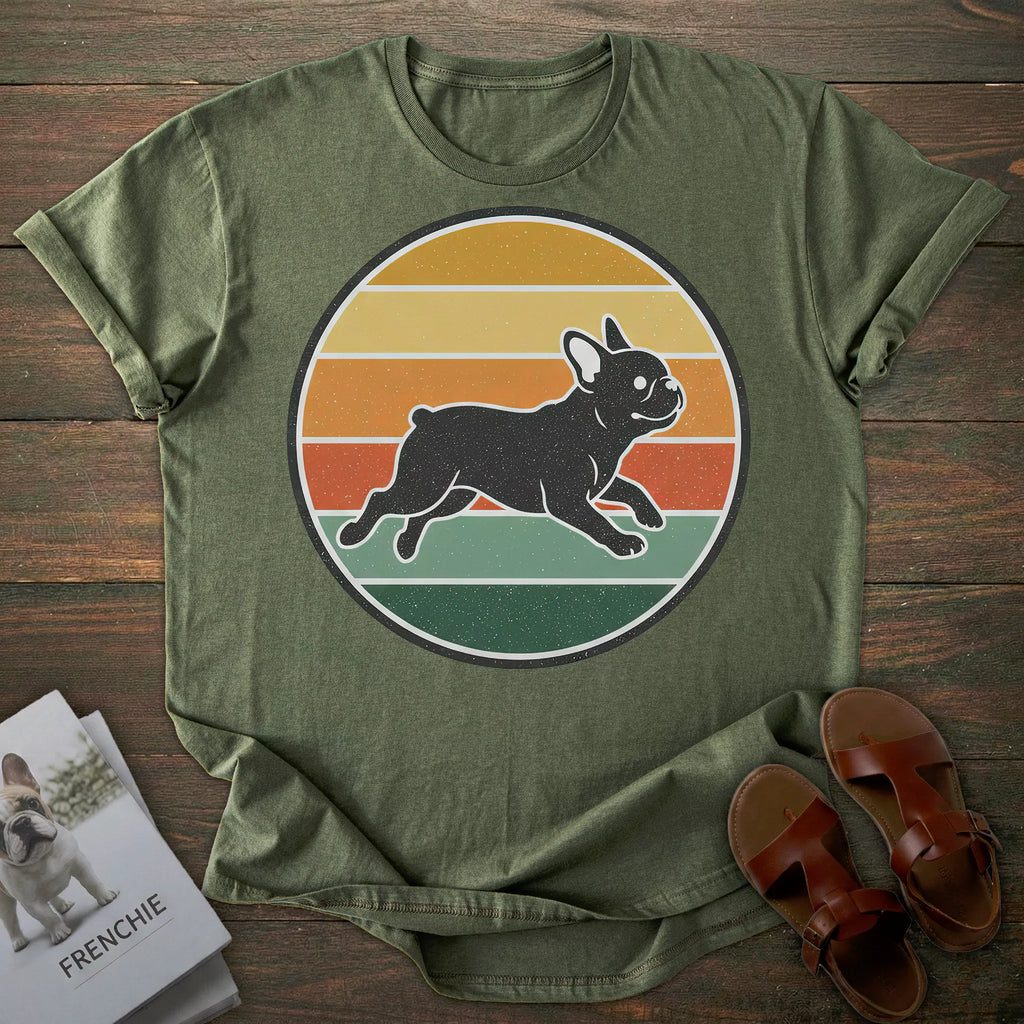 Retro French Bulldog T-shirt