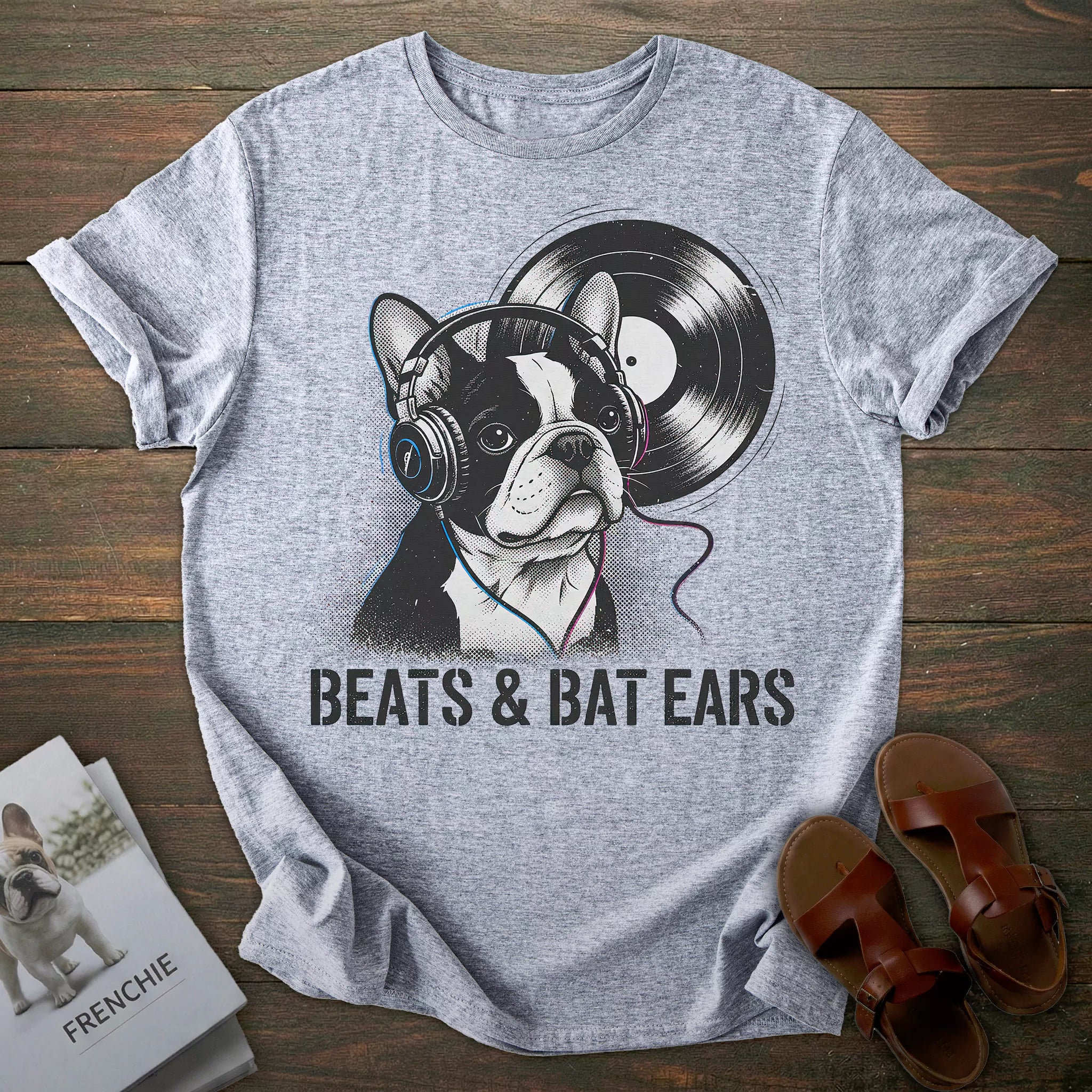 DJ French Bulldog T-shirt