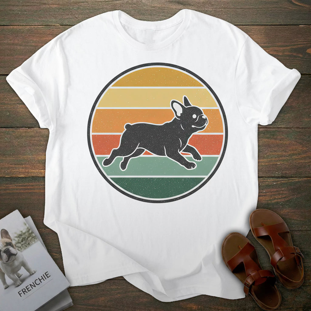 Retro French Bulldog T-shirt