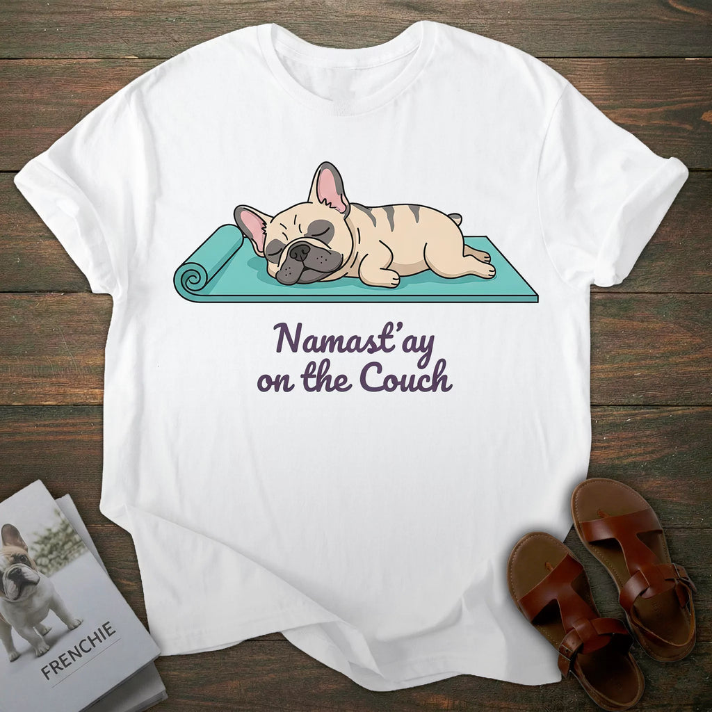 Yoga French Bulldog T-shirt